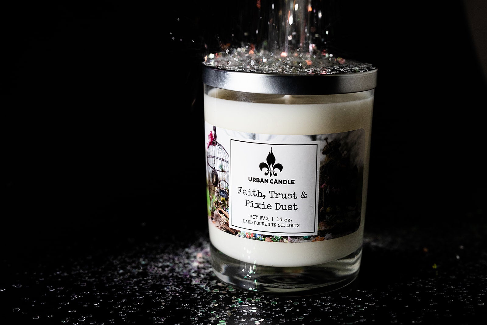 Faith, Trust & Pixie Dust Soy Candle Black Currant Absinthe 14 oz
