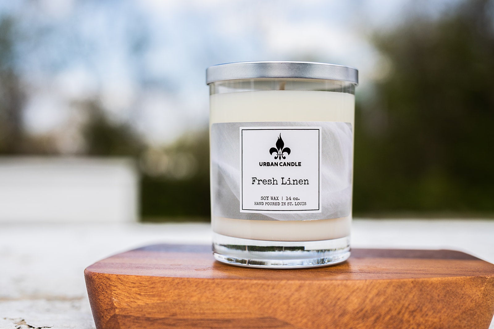 Fresh Linen Scented Candle Cotton Scented Candle Clean Linen