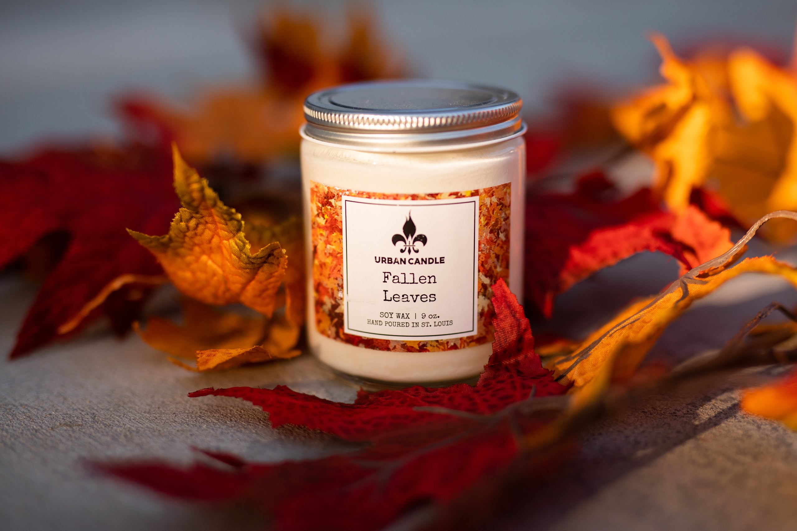 Fallen Leaves Soy Candle Fall 9 oz Urban Candle Company LLC