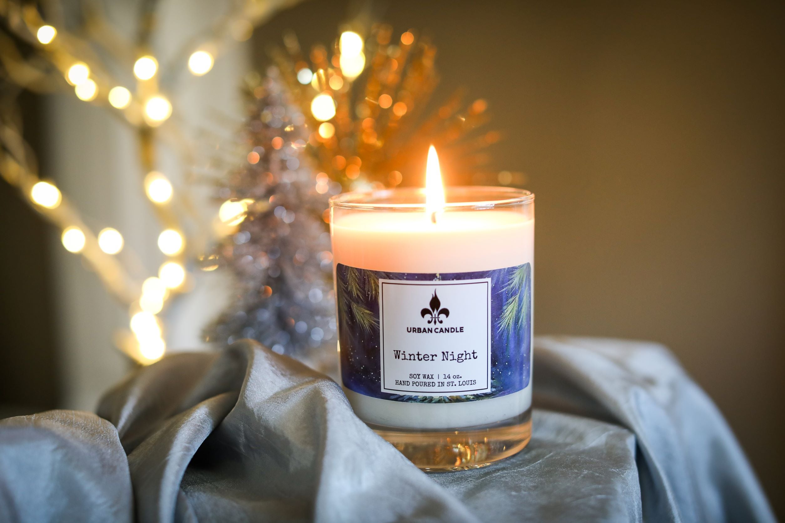 Winter Night Soy Candle 14 oz. Urban Candle Company LLC